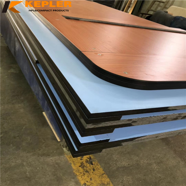  Kepler CNC treated customised rich color waterproof compact laminate matte surface white hpl table top manufacturer in China