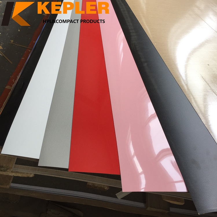 Kepler high quality solid glossy shine and special surface phenolic resin HPL high pressure formica laminate sheets manufacturer