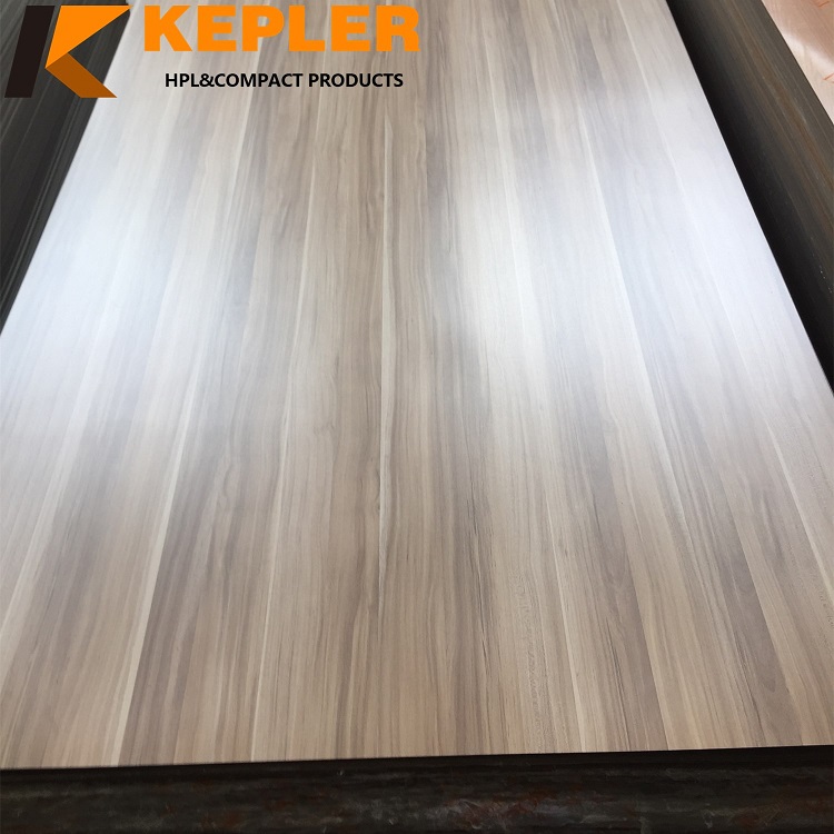 Kepler decorative waterproof 0.8mm thickness wood grain high pressure melamine laminate formica hpl sheets