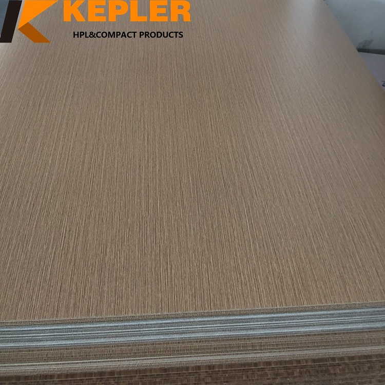 Kepler 1220*2440*0.8mm recon color waterproof high pressure formica laminate hpl sheets supplier