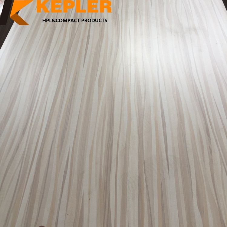 Kepler wood grain color 0.7mm thickness waterproof furniture high pressure melamine laminate hpl decorative formica sheets