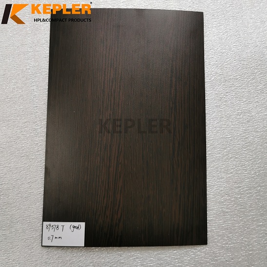 Kepler 0.7mm HPL High Pressure Laminate Sheet Compact Laminate Board Wood Grain Phenolic 89578T