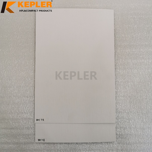 Kepler 6*12 White Color HPL High Pressure Laminate Sheet Compact Laminate Board Phenolic Resin