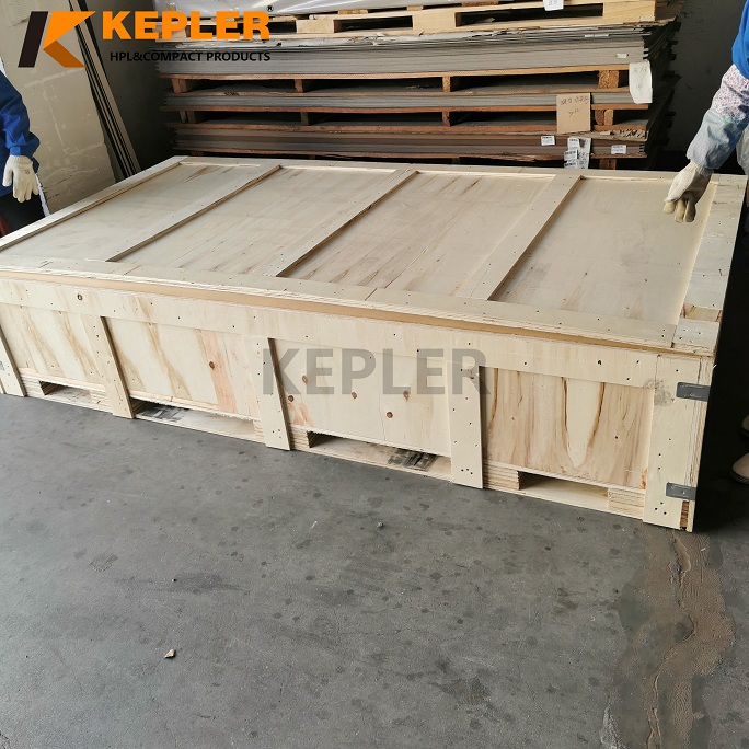 Kepler  HPL High Pressure Laminate Sheet Compact Laminate Board with Plywood Case Package