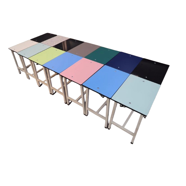 Customized Kindergarten School HPL Compact Laminate Chair Table Top Desk